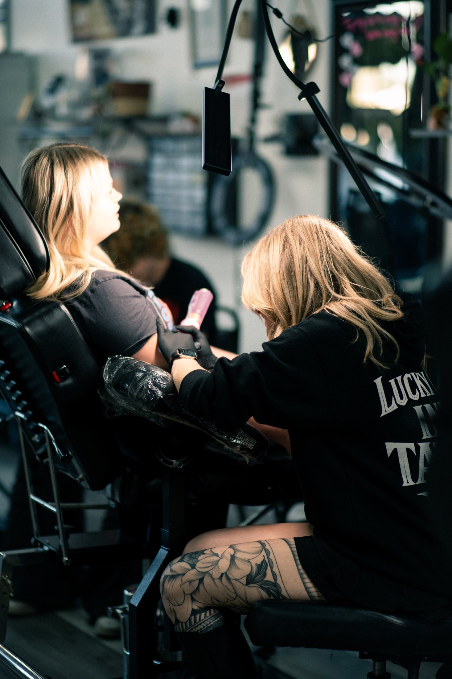 Professional business content photography for a local salon in Northern California