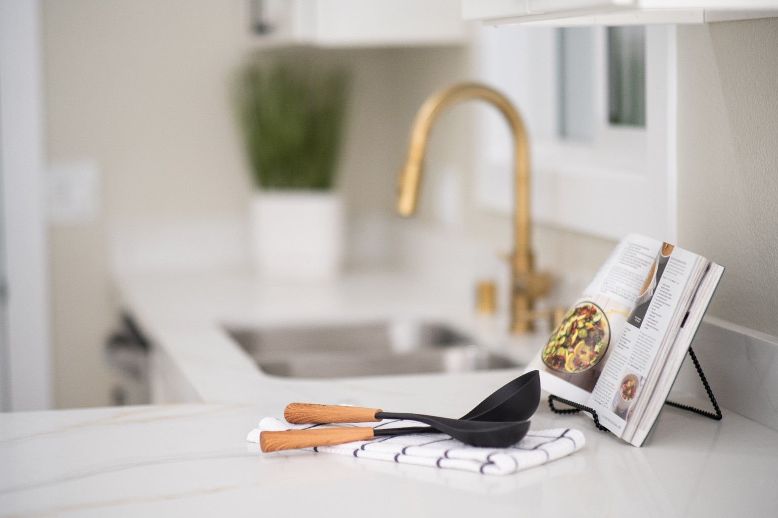 Styled kitchen detail photograph